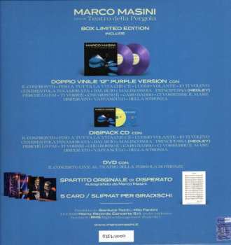 2LP/CD/DVD/Box Set Marco Masini: Live at Teatro della Pergola 