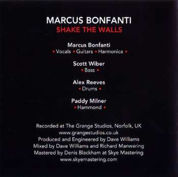 CD Marcus Bonfanti: Shake The Walls