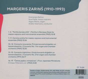 CD Kremerata Baltica: Marģeris Zariņš