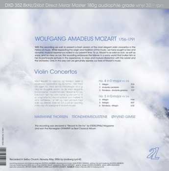 LP Trondheimsolistene: Mozart - Violin Concertos