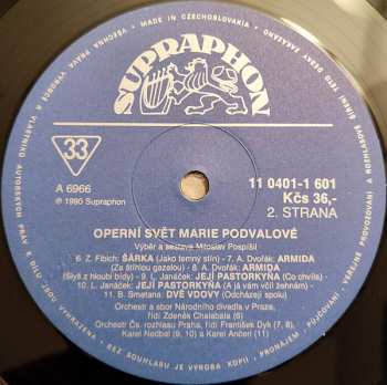 LP Marie Podvalová: Operní Svět Marie Podvalové
