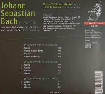 CD Marie Stockmarr Becker: Sonatas For Viola (Da Gamba) And Harpsichord