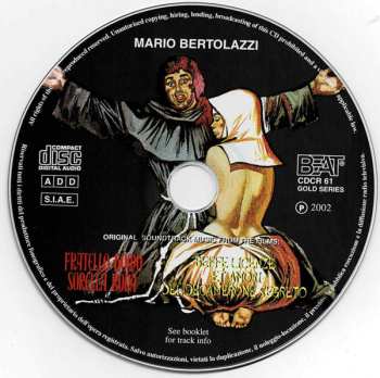 CD Mario Bertolazzi: Fratello Homo Sorella Bona / Beffe Licenze Et Amori Del Decamerone Segreto (Original Soundtrack Music From The Films)