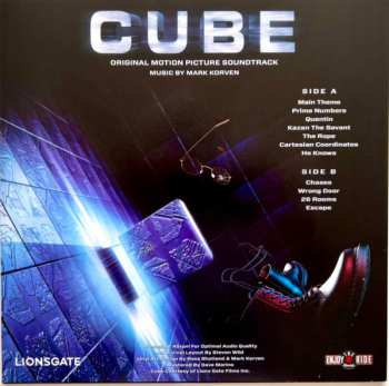 LP Mark Korven: Cube Original Motion Picture Soundtrack CLR | LTD