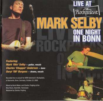 CD/DVD Mark Selby: Live At Rockpalast - One Night In Bonn DLX