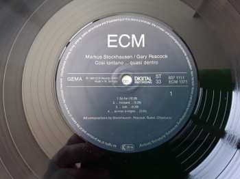 LP Gary Peacock: Cosi Lontano...Quasi Dentro