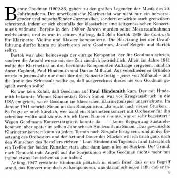 CD Paul Hindemith: Martin Fröst Plays Concertos Dedicated To Benny Goodman
