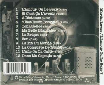 CD Martin Levac: L'Amour Ou Le Sexe?