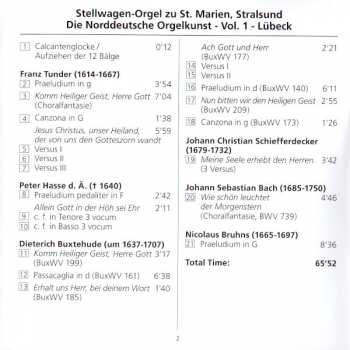 CD Martin Rost: Stellwagen-Orgel Zu St. Marien, Stralsund ⁕ Die Norddeutsche Orgelkunst - Vol. 1 - Lübeck