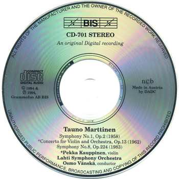 CD Lahti Symphony Orchestra: Symphony No.1, Violin Concerto, Symphony No.8