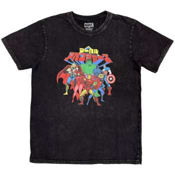 Merch Marvel Comics: Stone Wash T-Shirt Avengers Japanese