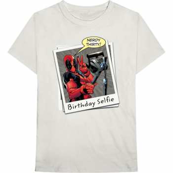 Merch Marvel Comics: T-Shirt Deadpool Birthday Selfie 