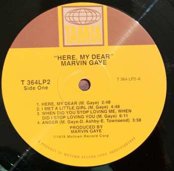 2LP Marvin Gaye: Here, My Dear