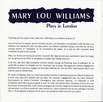 CD Mary Lou Williams: Mary Lou Williams Plays In London