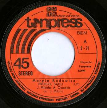 2SP Maryla Rodowicz: Proszę Sądu