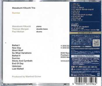 CD Masabumi Kikuchi Trio: Sunrise LTD