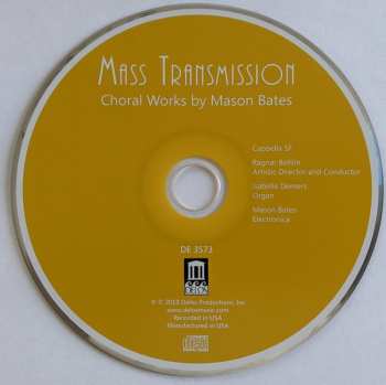 CD Mason Bates: Mass Transmission. Choral Works by Mason Bates