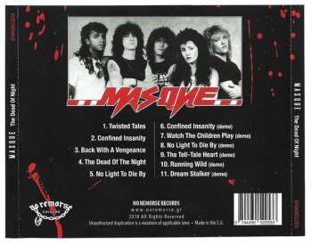 CD Masque: The Dead Of Night