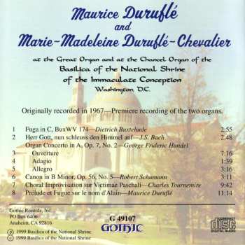CD Maurice Duruflé: At The Organs Of The Basilica Of The National Shrine Of The Immaculate Conception, Washington, D.C.