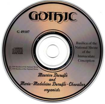 CD Maurice Duruflé: At The Organs Of The Basilica Of The National Shrine Of The Immaculate Conception, Washington, D.C.