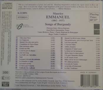 CD Maurice Emmanuel: Songs Of Burgundy