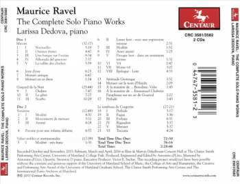 2CD Maurice Ravel: The Complete Solo Piano Works