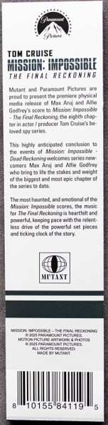 2LP Max Aruj: Mission: Impossible - The Final Reckoning (Music From The Motion Picture)