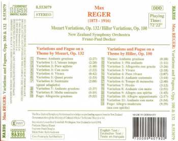 CD The New Zealand Symphony Orchestra: Mozart Variations, Op.132 / Hiller Variations, Op.100