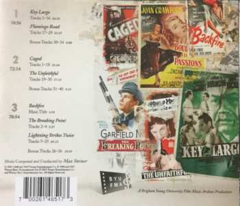 3CD Max Steiner: Caged! The Dark Side Of Max Steiner (Key Largo / Flamingo Road / Caged / The Unfaithful / Backfire / The Breaking Point / Lightning Strikes Twice)