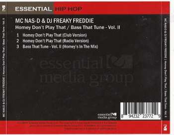 CD MC Nas-D & DJ Freaky Fred: Homey Don't Play That / Bass That Tune-Vol II
