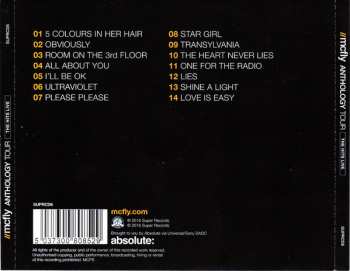 CD McFly: Anthology Tour - The Hits Live