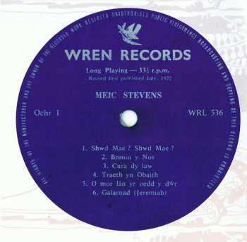 CD Meic Stevens: Gwymon