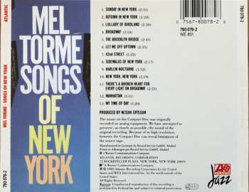 CD Mel Tormé: Songs Of New York