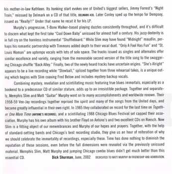 CD Memphis Slim And The House Rockers: The Come Back