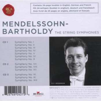 3CD/Box Set Felix Mendelssohn-Bartholdy: The String Symphonies