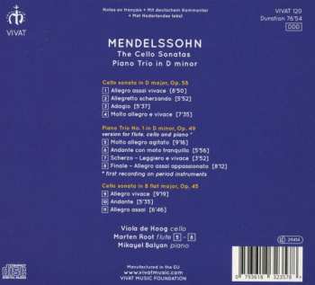 CD Felix Mendelssohn-Bartholdy: The Cello Sonatas / Trio In D Minor
