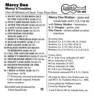 CD Mercy Dee Walton: Troublesome Mind