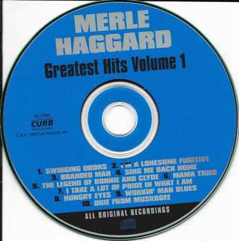 CD Merle Haggard: Greatest Hits Volume 1