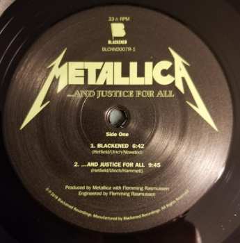 2LP Metallica: ...And Justice For All