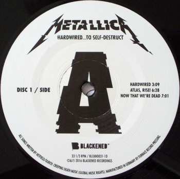 2LP Metallica: Hardwired...To Self-Destruct