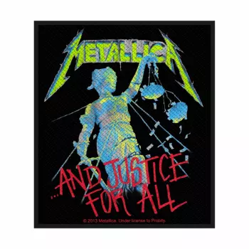 Album Metallica: Aufnäher And Justice For All