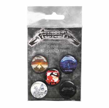 Merch Metallica: Button-Set Albums 1983-1991 Button Badge Set