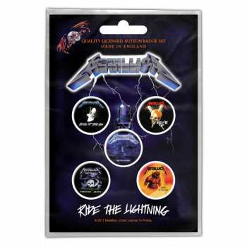 Merch Metallica: Button-Set Ride The Lightning 