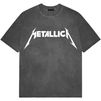 Merch Metallica: Stone Wash T-Shirt Logo Metallica