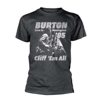Merch Metallica: T-Shirt Cliff Burton Flag Retro