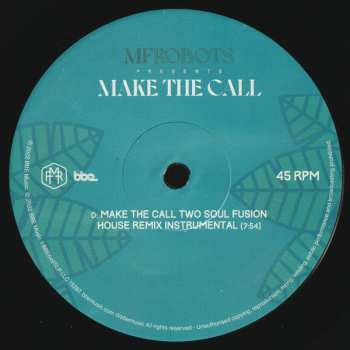 2LP MF Robots: Make The Call (Two Soul Fusion Remixes)