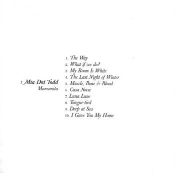 CD Mia Doi Todd: Manzanita