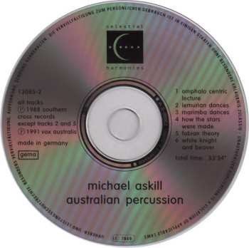 CD Michael Askill: Australian Percussion
