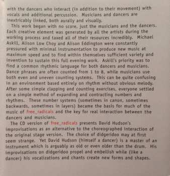 CD David Hudson: Free_Radicals: \\ Voices, Percussion & Didgeridoo