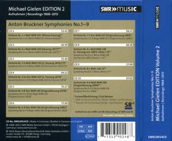 10CD/Box Set Anton Bruckner: Symphonies No.1-9, Michael Gielen Edition Vol. 2 1968-2013